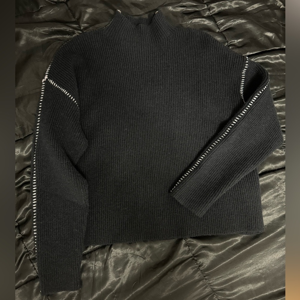 Knit turtleneck sweater